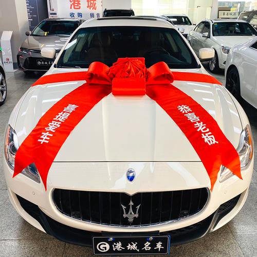 展车装饰蝴蝶结展厅布置汽车提车交车仪式用品大红花新展车蝴蝶结